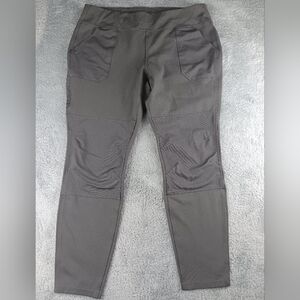Carhartt Women's XL Fitted Utility Leggings Pockets Reinforced Knees Gray
